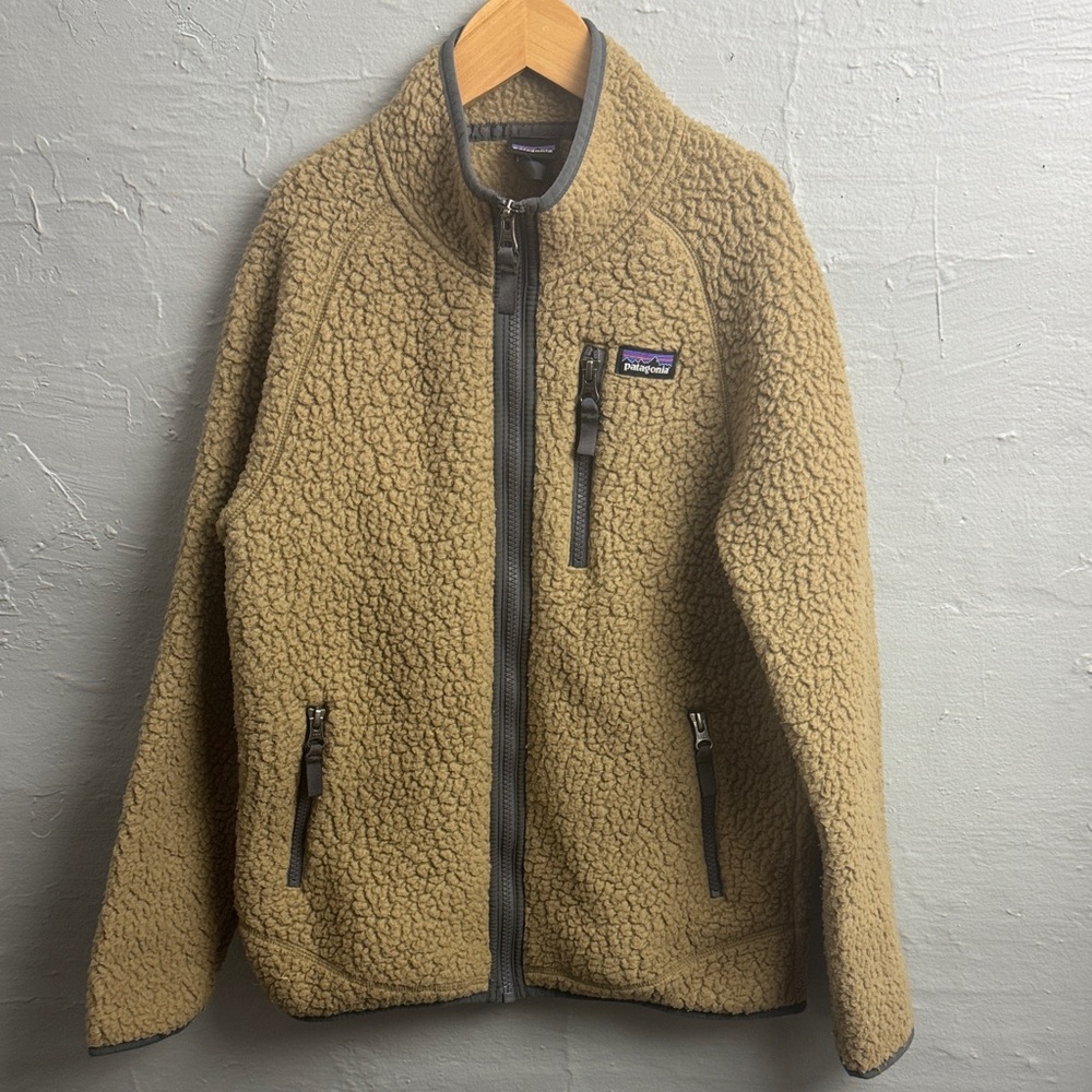 Patagonia Brown Fleece Jacket for Youth (L) 12